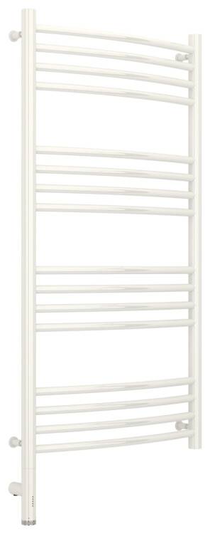 Полотенцесушитель электрический Сунержа Богема 3.0 выгнутая 1000x500 мм МЭМ нижнее слева темный титан муар 1558021050