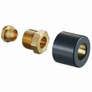 Присоединительный набор Oventrop со стяжным кольцом 1/2 x 15 мм антрацит 1169493