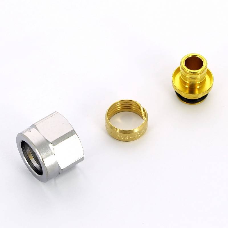 Соединитель для труб PEX и ALPEX FAR Евроконус 16х2 мм 1/2 6075 581007