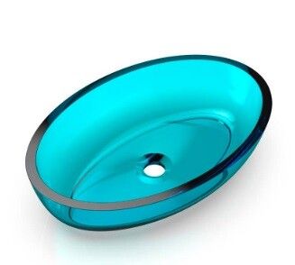Раковина накладная KNIEF Oval Shape 550x370 мм Aquamarin Blue 70201100