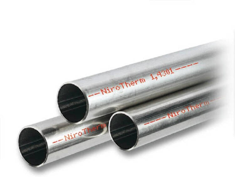 Труба системная SANHA NiroTherm 76.1x1.5 мм нержавеющая сталь штанга 6 м 6910076