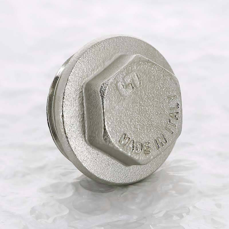 Заглушка никелированная Uni-Fitt 1 наружная резьба 608N4000