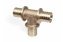 Тройник равнопроходной REHAU RAUTITAN RX 63-63-63 бронза 14562811001