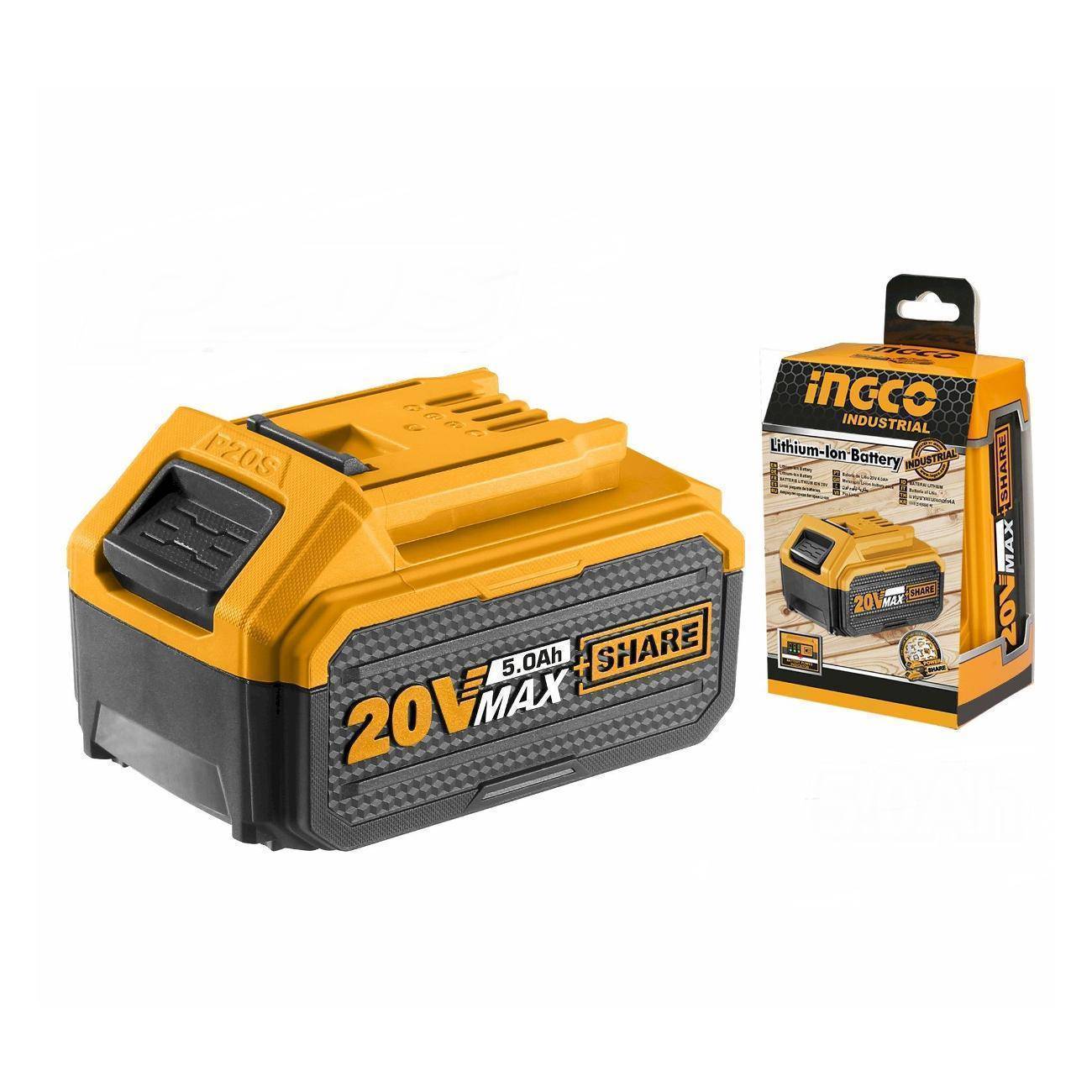 Аккумулятор Li-ion INGCO P20S FBLI 20 В 5.0 Ач FBLI