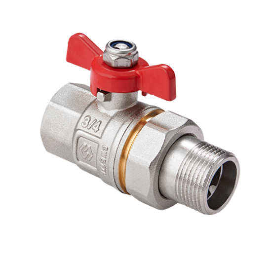 Кран шаровой Högert Technik Premium ГОСТ 1 НВ PN 40 бабочка с полусгоном BV92006