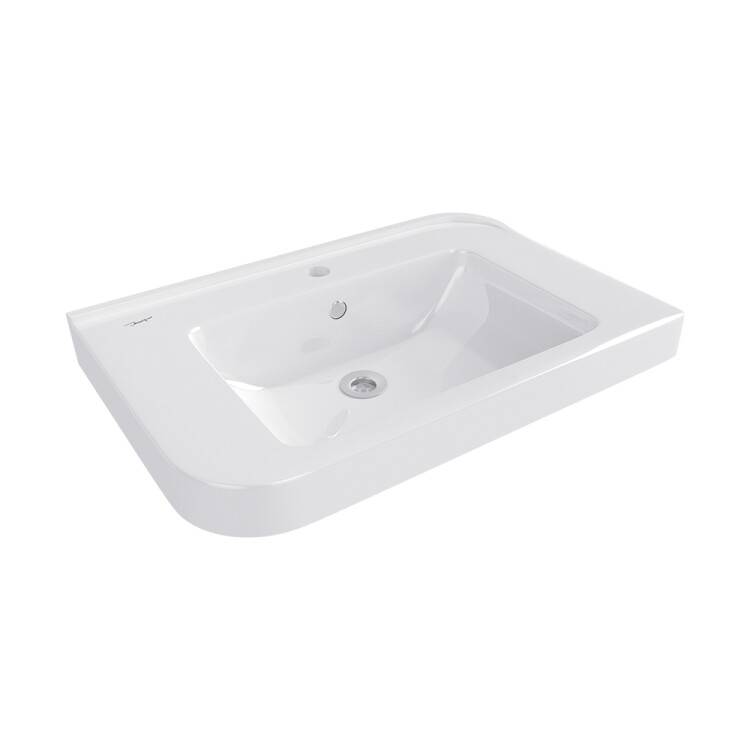 Раковина Jaquar Alive 700x460x200 мм с 1 отверстием под смеситель белая ALS-WHT-85601