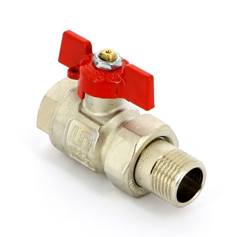 Кран шаровой полнопроходной Uni-Fitt бабочка с разъемным соединением 1/2 НВ 113T2000