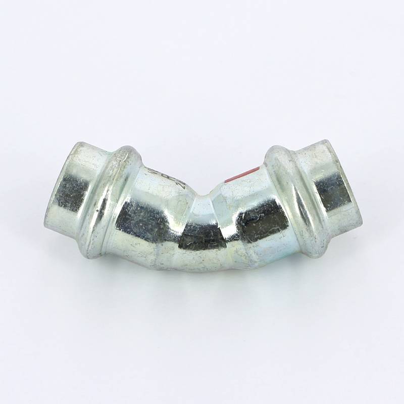 Угол пресс 45° Viega Prestabo 15 мм оцинкованная сталь 558260