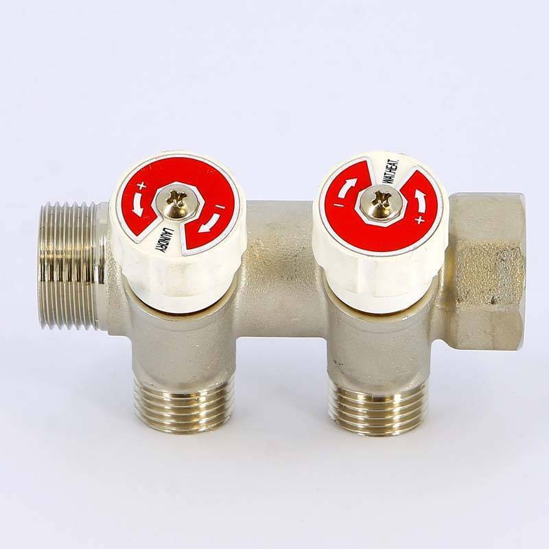 Коллектор с вентилями Uni-Fitt 3/4 2 выхода 3/4 EK 40 мм 402N3320