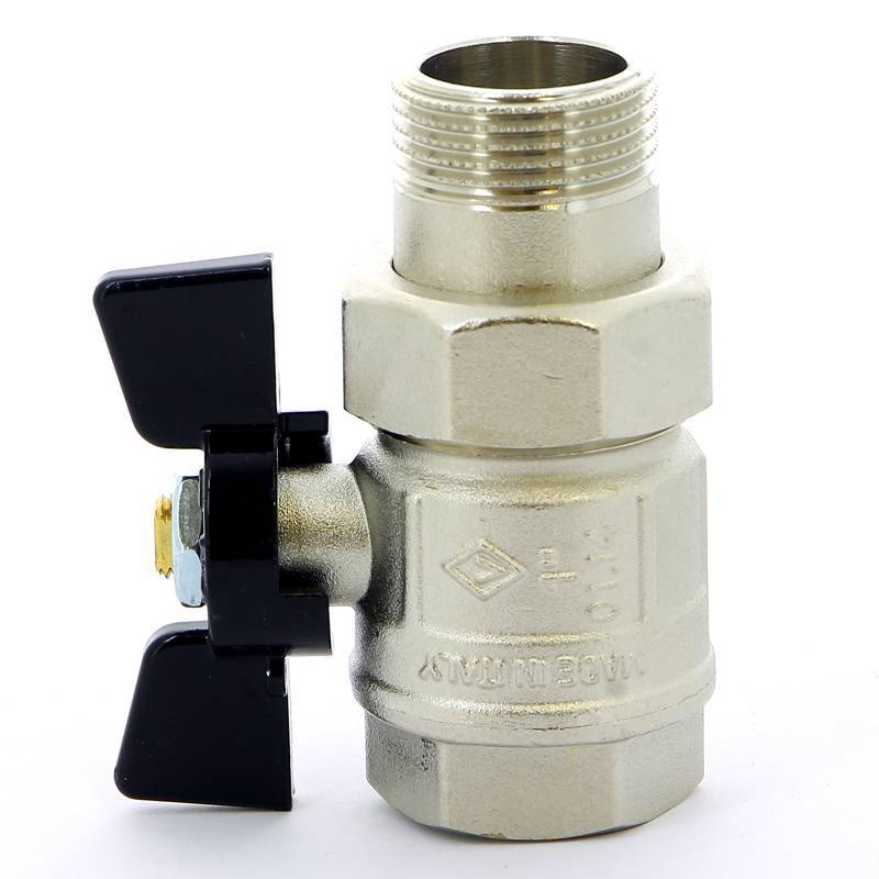 Кран шаровой Bugatti New Jersey 1 НР-ВР с американкой бабочка 09220006