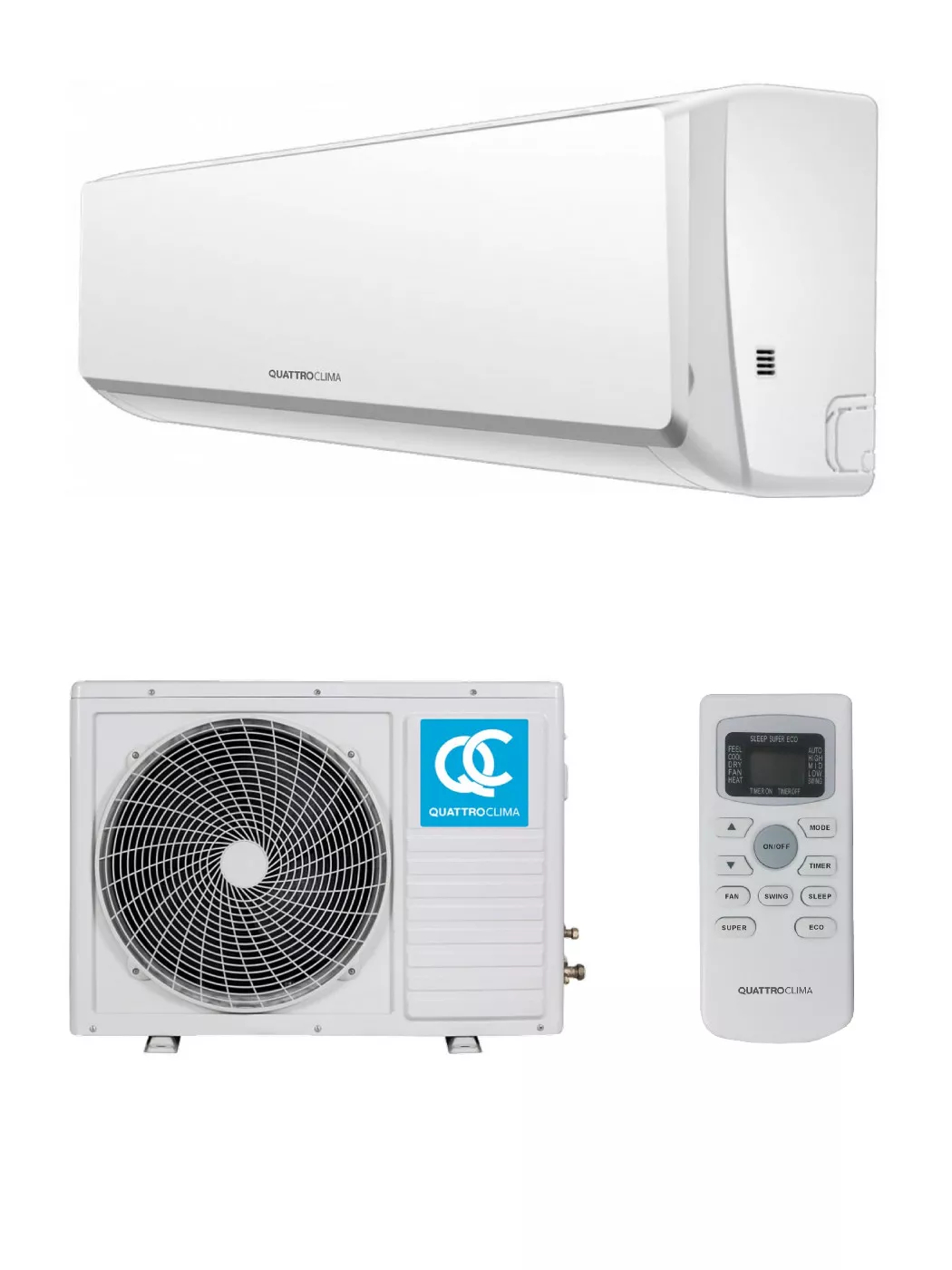Сплит-система QuattroClima Monsone Inverter QV-M09WBE/QN-M09WBE