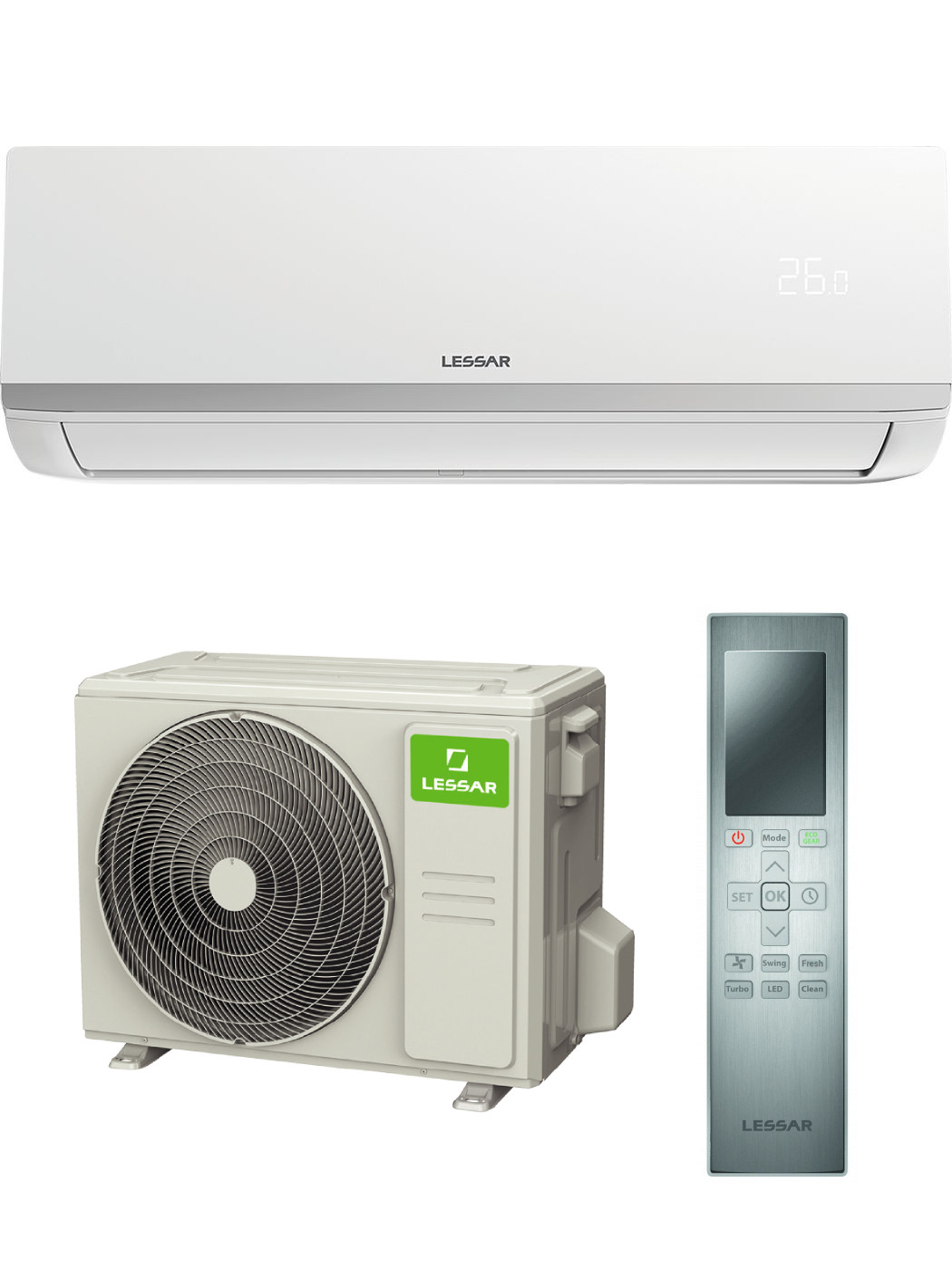 Сплит-система Lessar FlexCool New LS-HE12KCE2A/LU-HE12KCE2A инверторная
