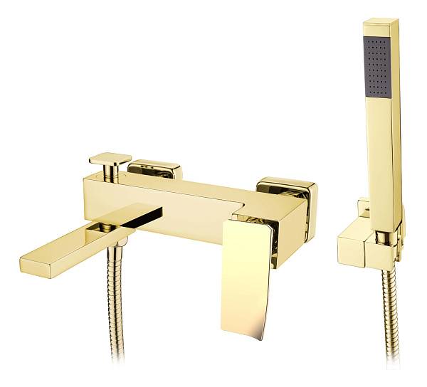 Смеситель для ванны Boheme Q настенный золото 143-GG.2