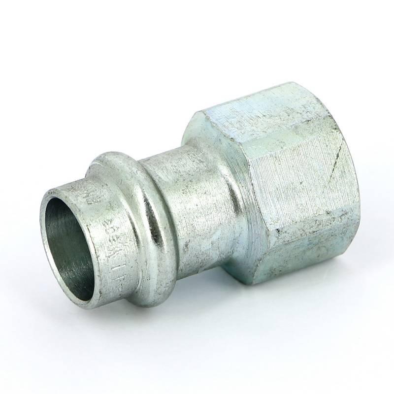 Муфта переходная пресс-В Viega Prestabo оцинкованная сталь 15x1/2 559557