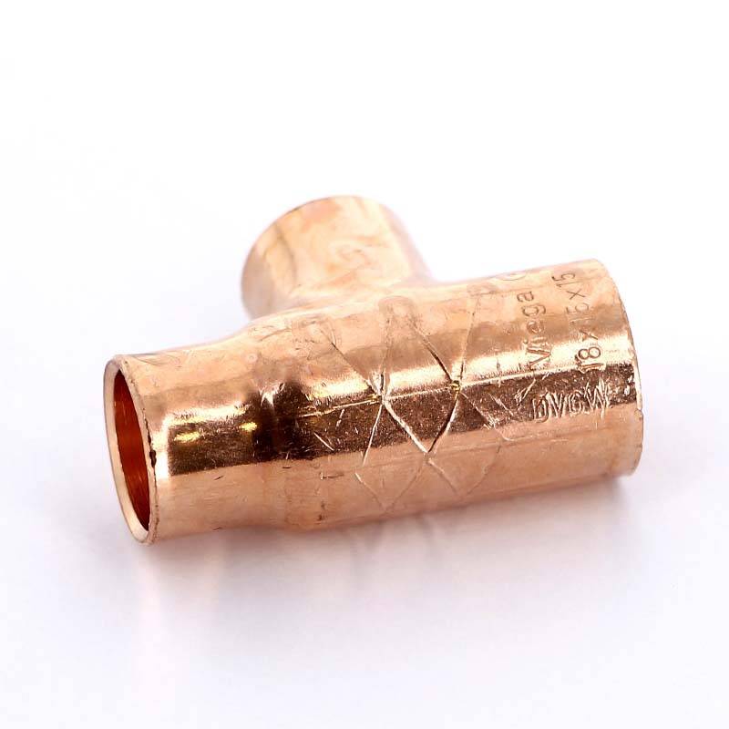 Тройник медный под пайку Viega 18х15х15 мм 101053