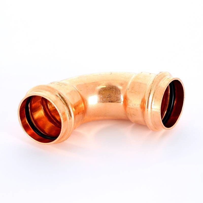 Угольник 90° пресс IBP >B< Press 35 мм медный P5002 03500000