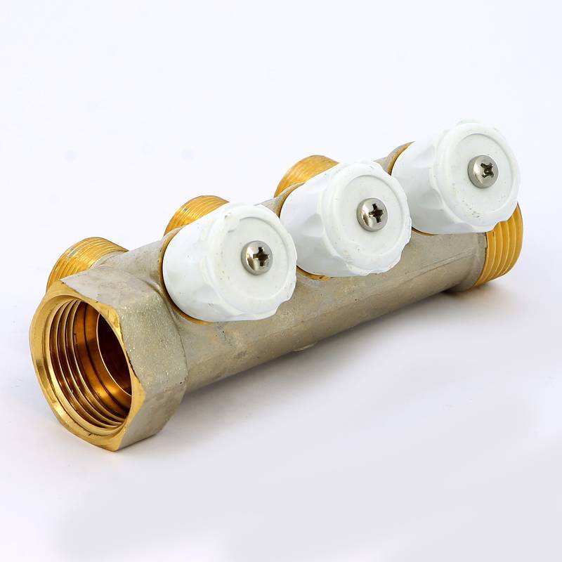 Коллектор с вентилями Emmeti Top-San 1 НВ 3 выхода 24х19 36 мм 01307285