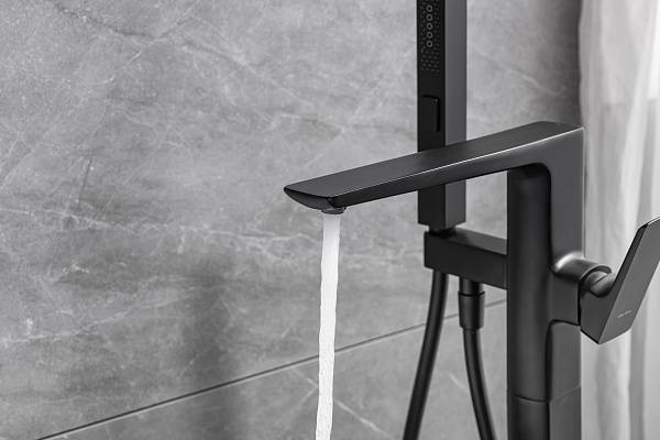 Смеситель для ванны с душем Allen Brau Infinity черный матовый 5.21009-31