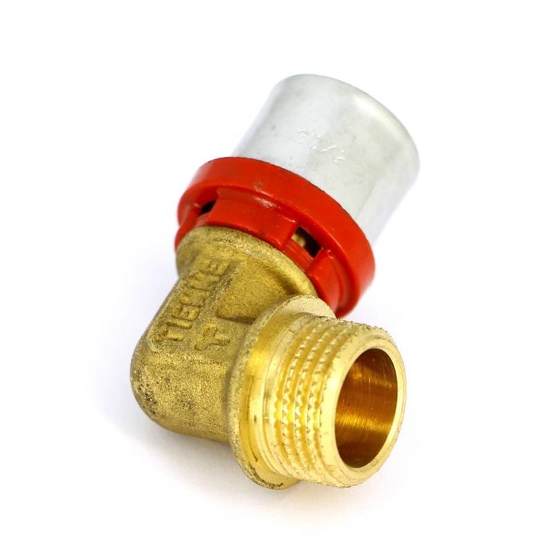 Угольник пресс с наружной резьбой Tiemme COMPACT 20 x 3/4 1660029