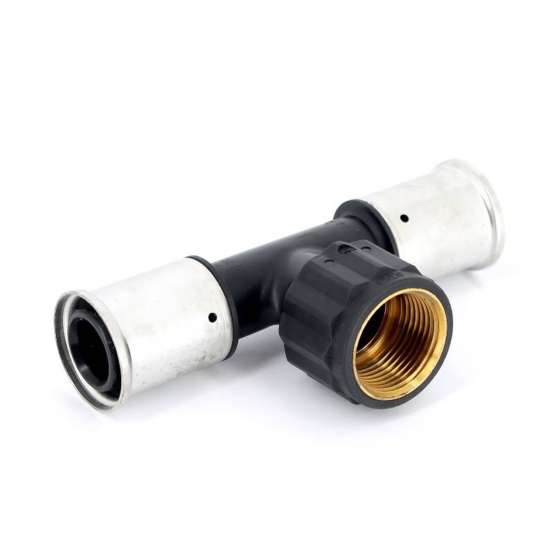 Тройник пресс с внутренней резьбой Henco PVDF 32х1х32 мм 13PK-320632