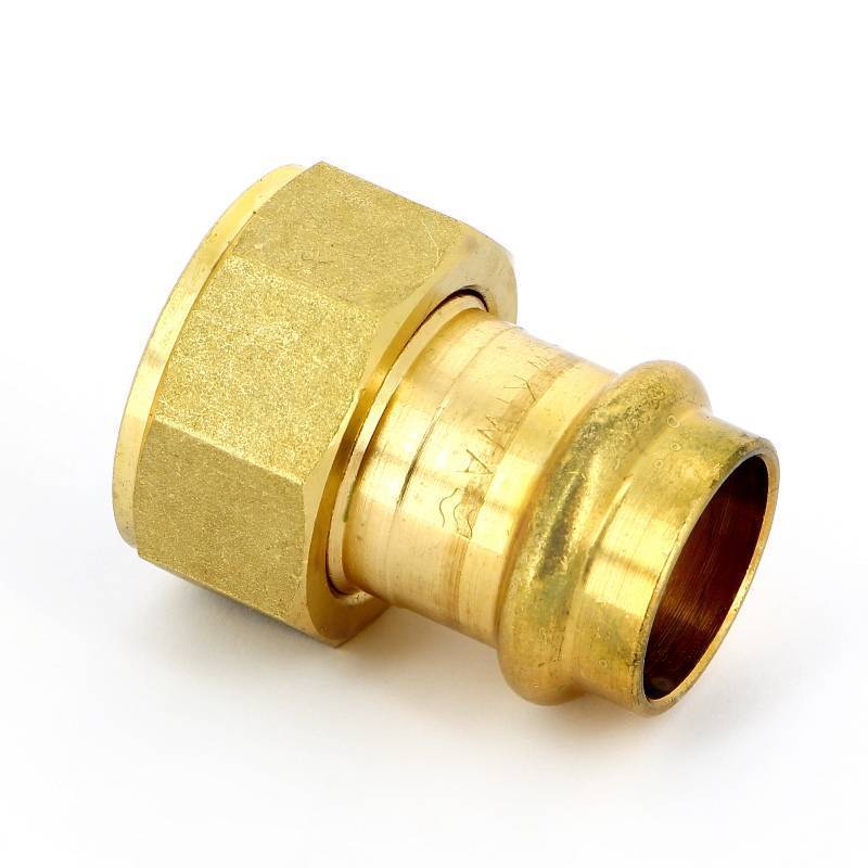 Муфта пресс IBP >B< Press 22 мм х 1 с накидной гайкой бронза P4355 02208000