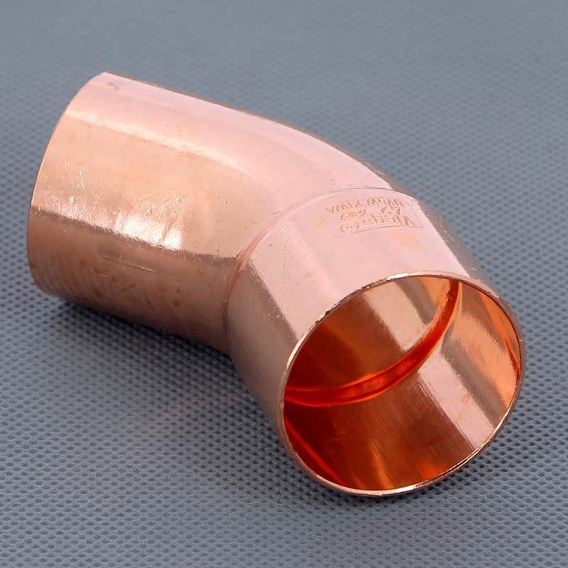 Угол медный 45 градусов однораструбный под пайку Viega 42 мм 110338