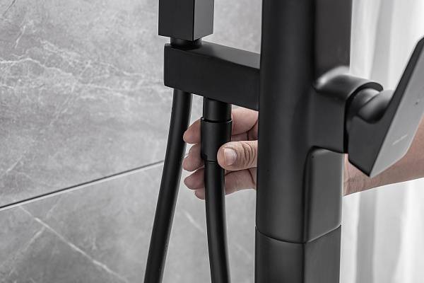 Смеситель для ванны с душем Allen Brau Infinity черный матовый 5.21009-31