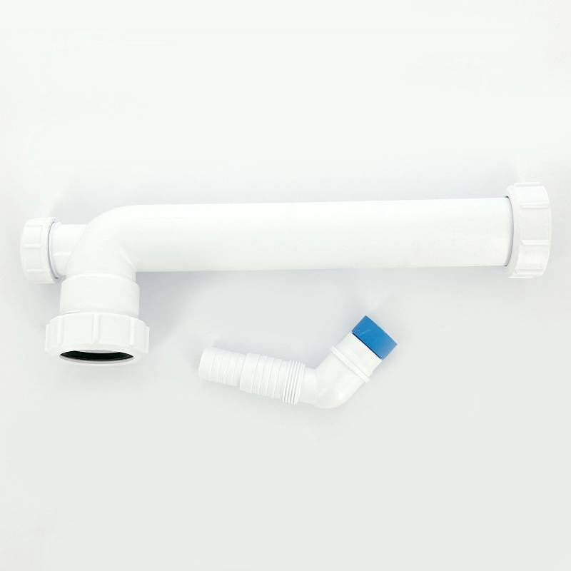 Отводная труба McAlpine 90° 1 1/2 x 40 мм 255 мм с адаптером для бытовой техники HC12-40CWM