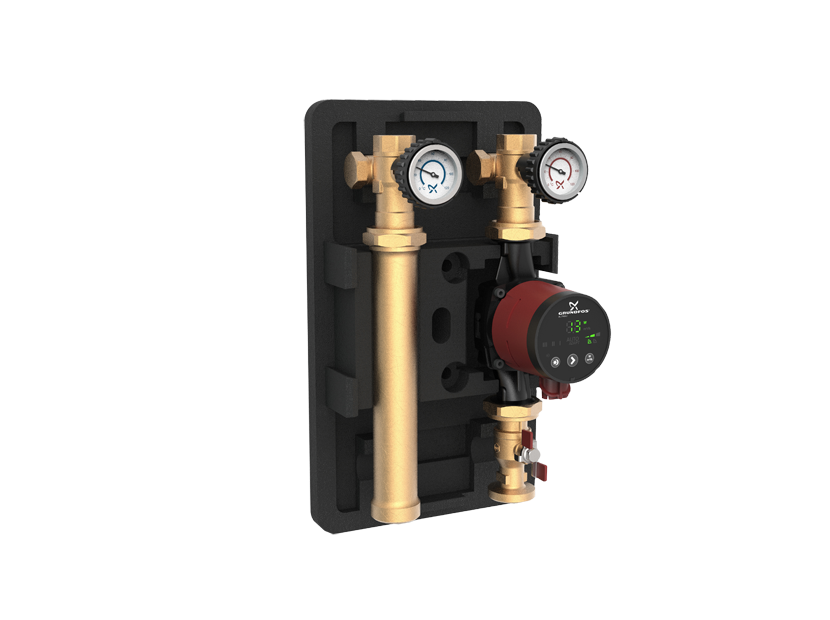 Насосная группа Grundfos HEATMIX D25 с насосом ALPHA2 25-60 HEATMIX D25 ALPHA2 60