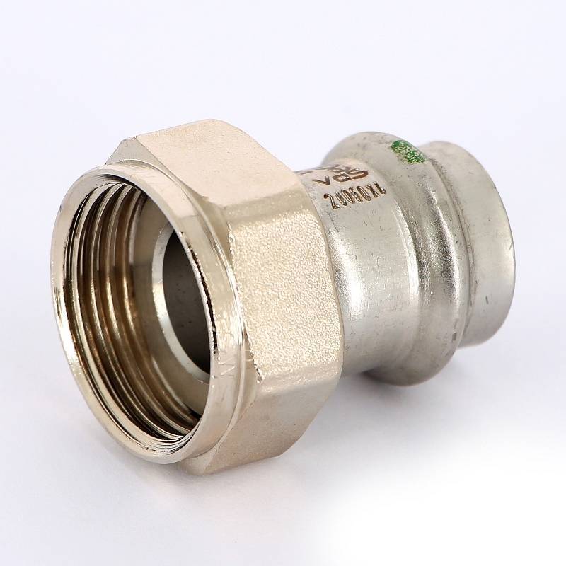 Муфта пресс с накидной гайкой Viega Sanpress Inox 22x1 нержавеющая сталь 437626