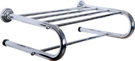 Полка для полотенец с полотенцедержателем Boheme Brillante хром 10449