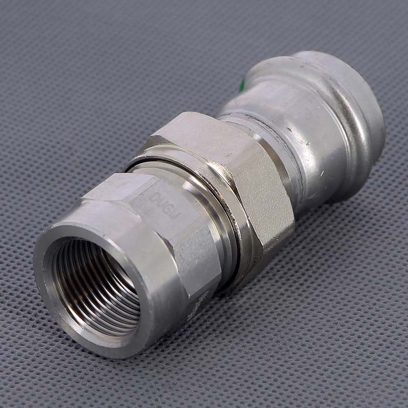 Муфта разъемная Viega Sanpress Inox 28х1 пресс-В с плоским уплотнением 437534