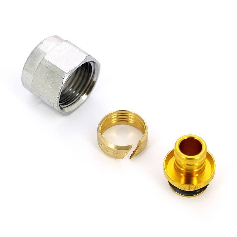 Соединитель для труб PEX и ALPEX FAR Евроконус 16х2.2 мм 1/2 6075 58845