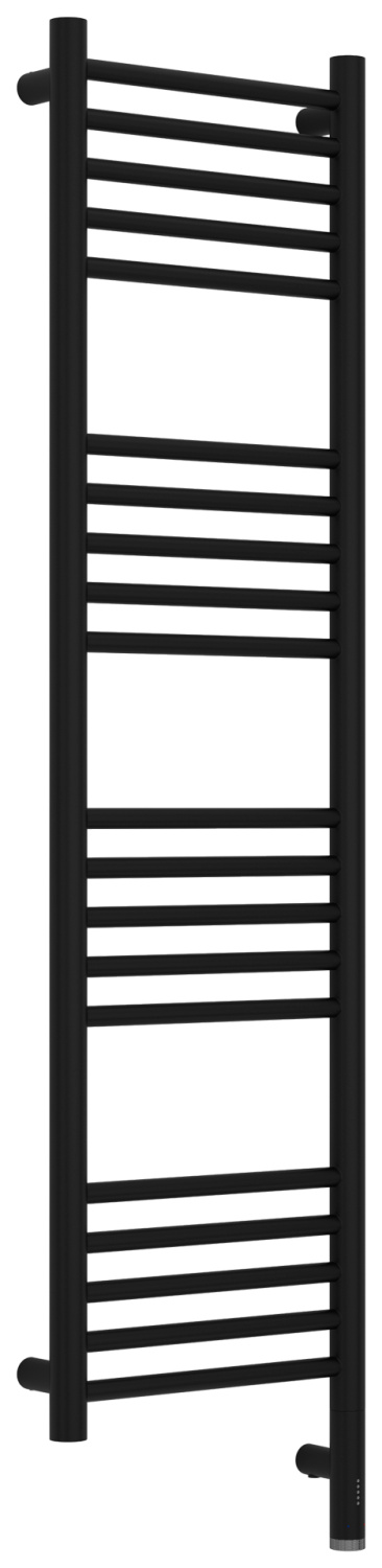 Полотенцесушитель электрический Сунержа Богема 3.1 прямая 300х1200 мм правый черный матовый 31-6005-1230