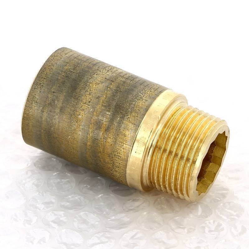 Удлинитель НВ Viega хромированная бронза 1/2 x 15 мм 447168