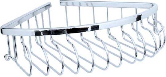 Полка подвесная Boheme Brillante 24.5х22х7 см хром 10446