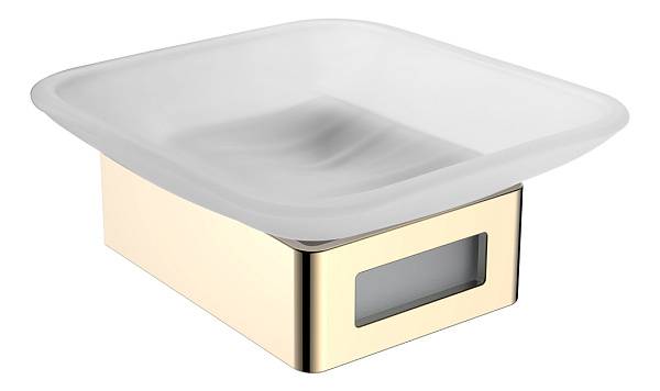 Мыльница подвесная Boheme Q квадратная золото 10943-G