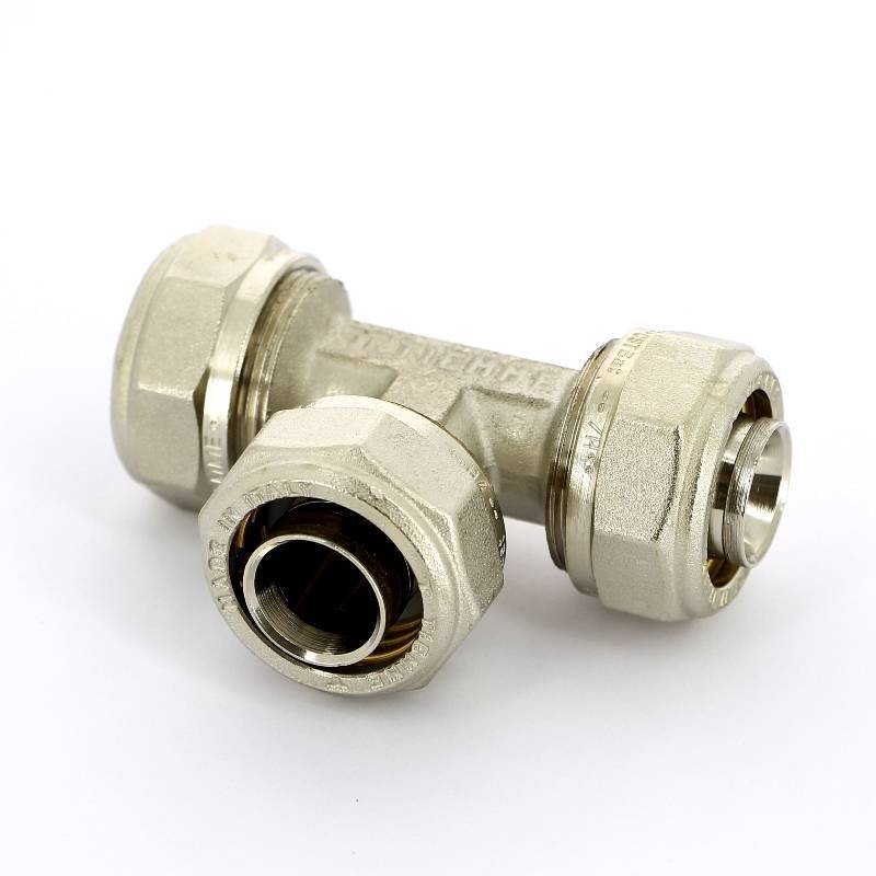 Тройник обжимной никелированный Tiemme 20х2.0 1600009