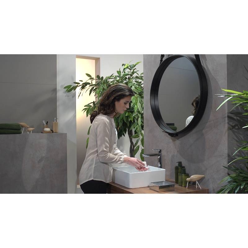 Смеситель для раковины hansgrohe Talis E 240 однорычажный со сливным гарнитуром хром 71716000