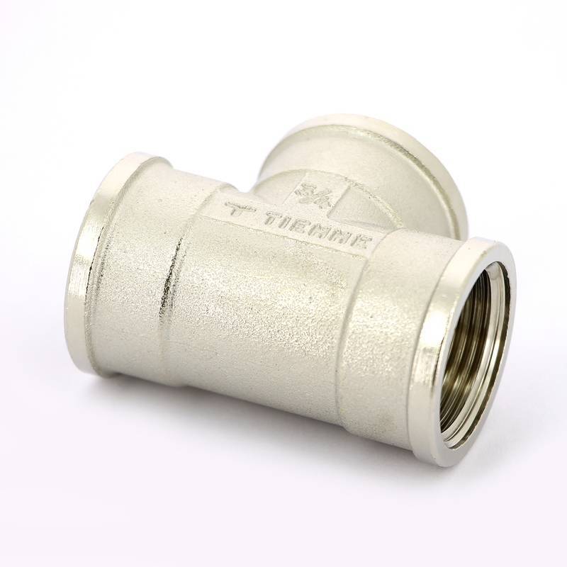 Тройник никелированный Tiemme 3/4 ВР-ВР-ВР 1500096
