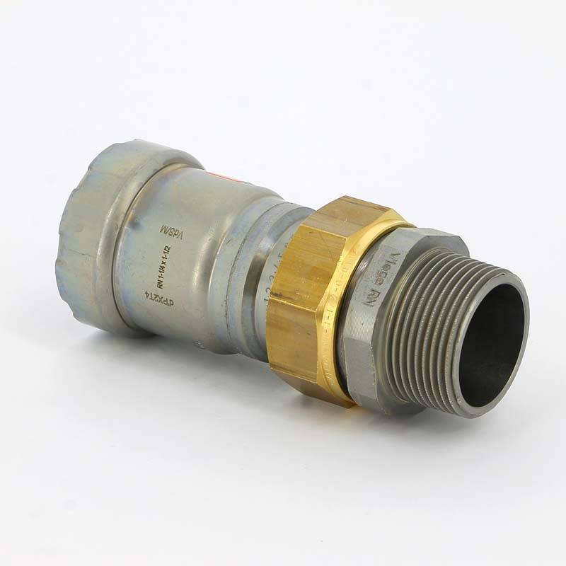 Муфта разъемная Viega Sanpress Inox 35x1 1/4 пресс-НР нержавеющая сталь 438340