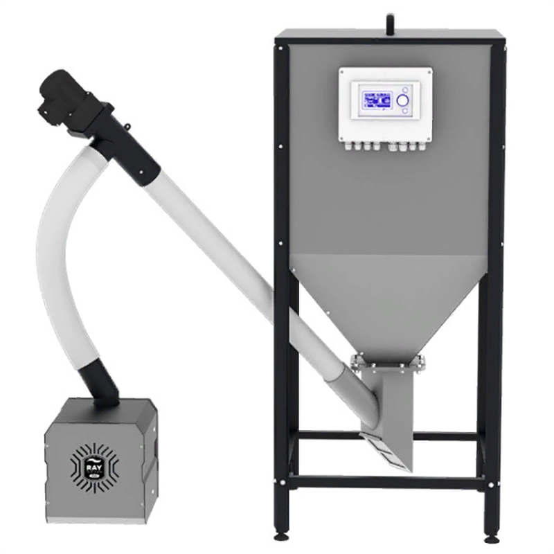 Горелка пеллетная ZOTA Ray - 25 комплект с ПУ, механизмом подачи и бункером 200 л RY4938001025