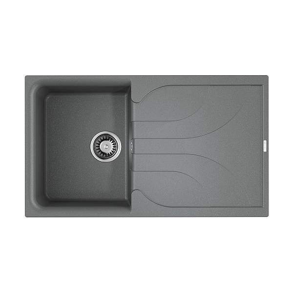Кухонная мойка Omoikiri Yasugata 86-GR Tetogranit 86x50 см leningrad grey 4993546