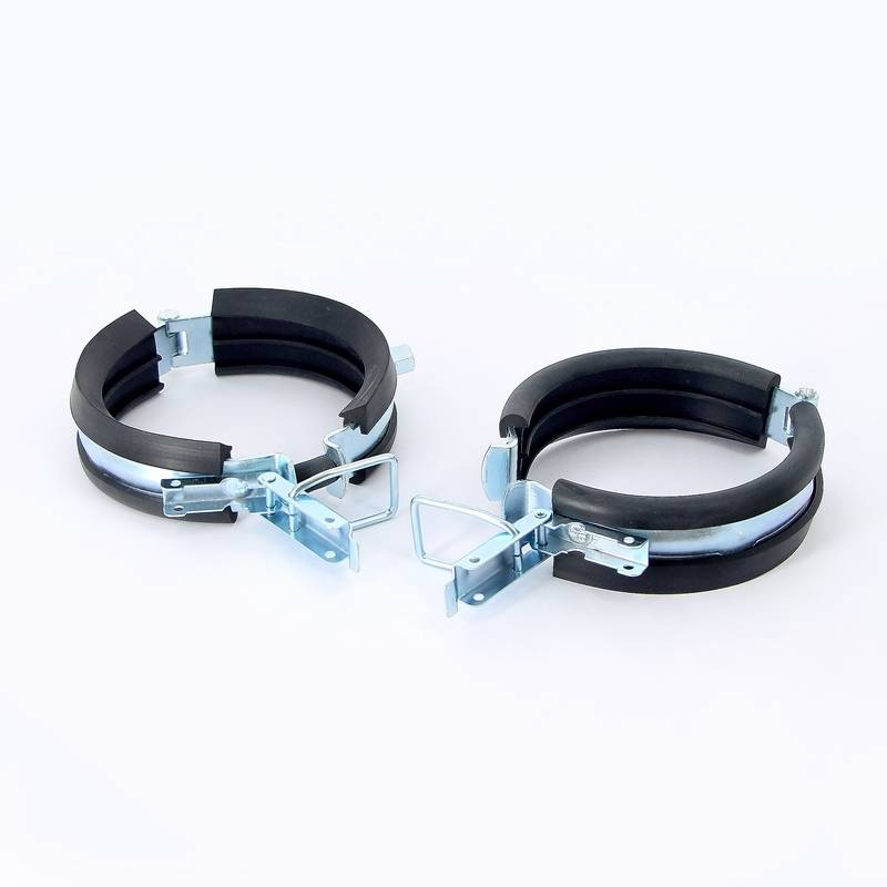 Хомут канализационный REHAU RAUPIANO PLUS шумопоглощающий на защелке 110 мм M8/M10 (2 шт) 122014