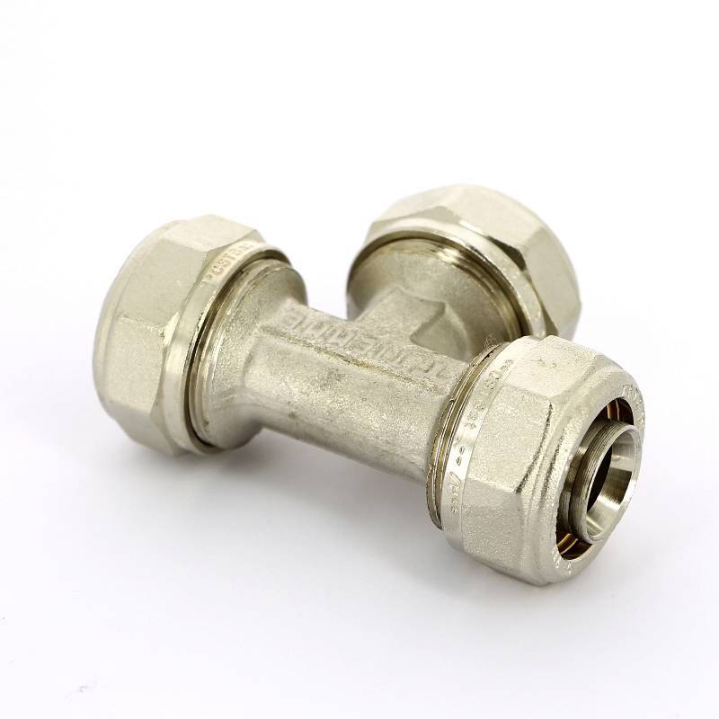 Тройник обжимной никелированный Tiemme 20х2.0 1600009