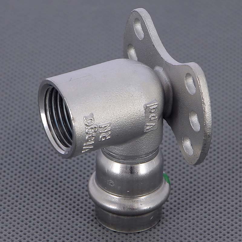 Водорозетка пресс Viega Sanpress Inox из нержавеющей стали 18х1/2 ВР 437251