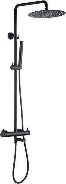 Душевая стойка Allen Brau Priority с изливом 27.7x50.9x123.2 см черный матовый 5.31A10-31