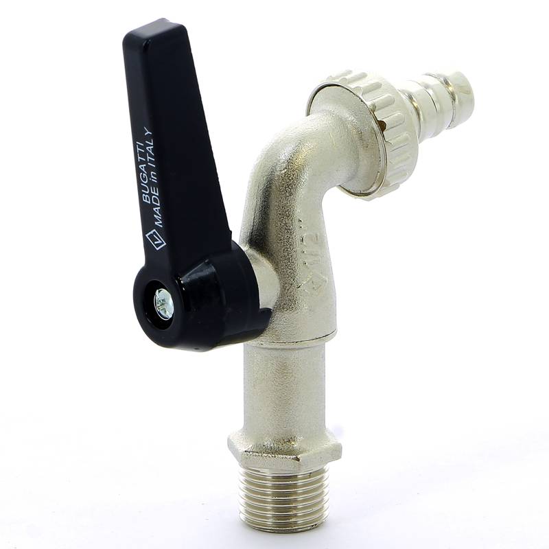 Кран шаровой садовый Bugatti Alaska 1/2 Н-штуцер рычаг 06890081