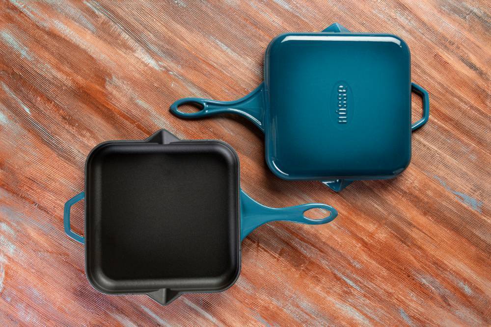 Сковорода квадратная Hascevher KTV 2828 Blue 28х28 см A828028