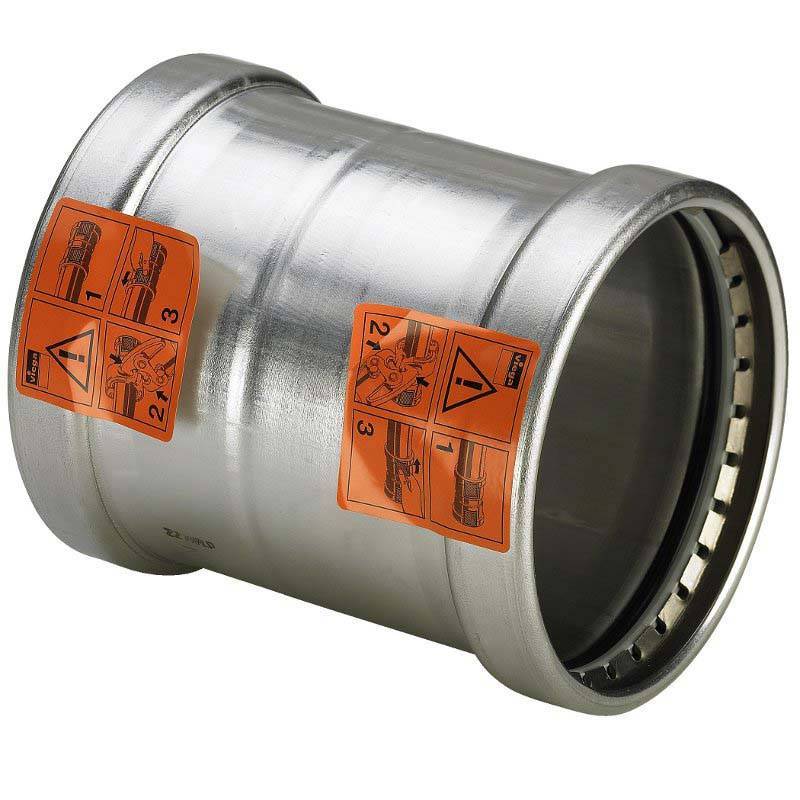 Муфта надвижная пресс Viega Sanpress Inox нержавеющая сталь 76.1 мм 482831